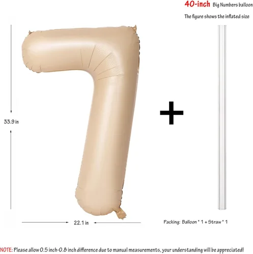 Vista 7 de Globos de 40 pulgadas con números de caramelo, papel de aluminio de helio, globos de látex de Mylar para fiesta de cumpleaños, decoración digital 0