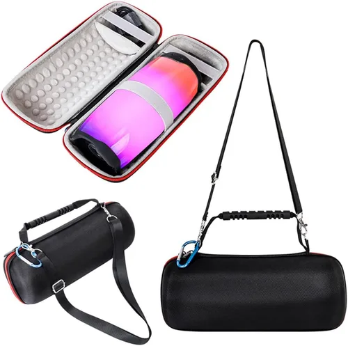 Funda de almacenamiento para altavoces JBL Pulse 4 con correa para el hombro y la mano, funda de transporte rígida de EVA para viaje, funda