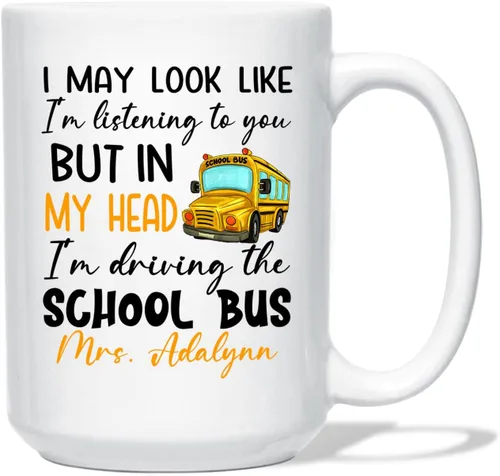 Vista 26 de Taza de café con texto en inglés «A Truly Amazing Bus Driver Is Hard To Find Difficult To Part With And Impossible To Forget»