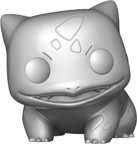 Vista 5 de Bulbasaur (plateado metálico) Funko Pop! Figura de vinilo (paquete con funda protectora compatible con caja Pop Box)