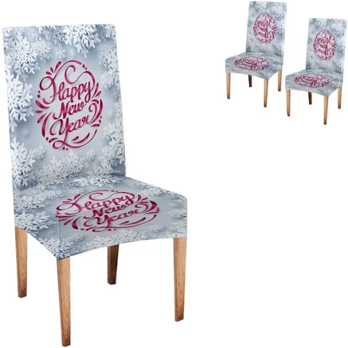 Vista 31 de CAPSCEOLL - Juego de 2 fundas para sillas elásticas, extraíbles y lavables, fundas para sillas Parson para sala de estar, comedor, cocina