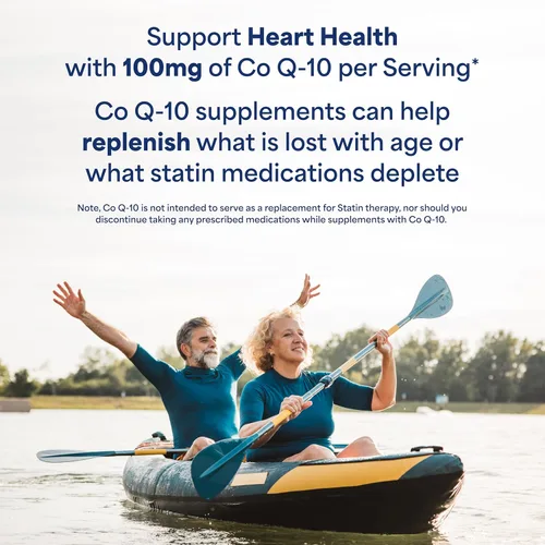 Vista 4 de Puritan's Pride Q-SORB Co Q-10 240 cápsulas blandas de alivio rápido de 0.0035 oz