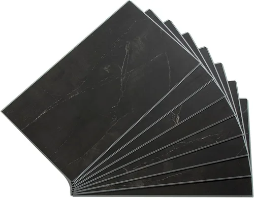 Vista 59 de Palisade Azulejos de Vinilo Entrelazados Impermeables para Pared/Salpicadero para Cocina o Baño en Pizarra Agrietada (Muestra de 4.5x11 pulgadas)