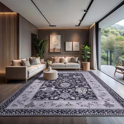 Vista 105 de CAMILSON Alfombras modernas de lujo con diamantes abstractos de 5 x 7 pies, suave, resistente a las manchas, fácil limpieza, no desprende pelo