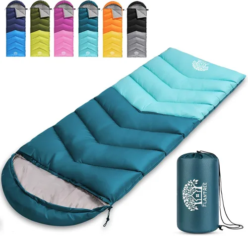 Vista 11 de Sleeping Bag 4 Seasons Adults & Kids for Camping Hiking Trips Warm Cool Weather,Lightweight and Waterproof with Compression Bag,Indoors Outdoors