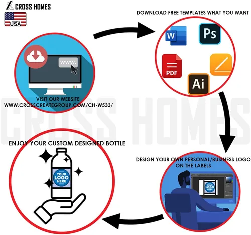 Vista 5 de Botellas de salsa picante de 5 onzas, botellas vacías de vidrio transparente con cápsulas retráctiles, botella de vino pequeña con bandas Shirnk