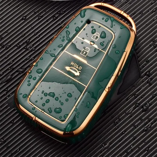 Vista 3 de DOUKI TPU Car Remote Key Case Cover Shell Fob, for Toyota Prius Camry Corolla C-HR CHR RAV4 Prado Car Key Holder Styling Accessories
