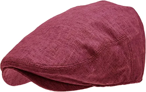 Vista 4 de Sombreros planos de lino para hombre Ivy Gatsby Summer Newsboy