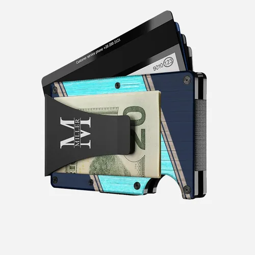 Vista 5 de MIKENCO Navy - Us Naval Husband Wallet Husband Dad Wallet Son Gift Fathers Day - Men Wallet Dad Birthday Gift, Valentine Gift For Husband, Front