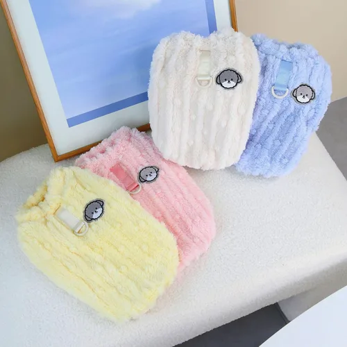 Vista 2 de Suéter de forro polar para perros pequeños, abrigo cálido para perros para invierno, camisa cálida para perros pequeños y medianos