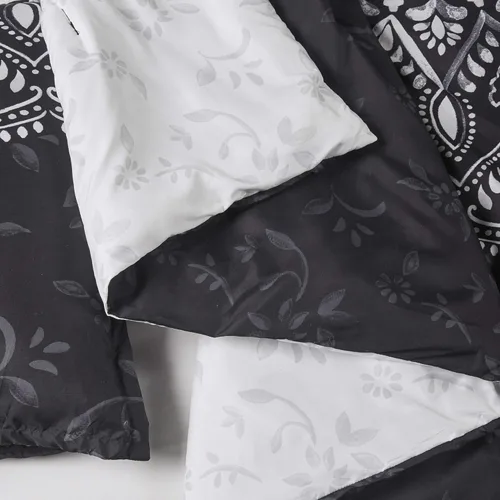 Vista 11 de Comfort Spaces Bed in A Bag - Edredón acogedor de diseño casual de moda con juego completo de sábanas con bolsillo lateral, funda para todas