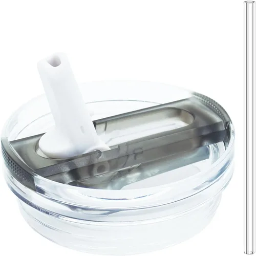 Vista 14 de Dreamfocus Tapa de Pajita Abatible a Prueba de Fugas de 14 oz Repuesto para Vaso Stanley de 14 oz Quencher H2.0 y ProTour Azur