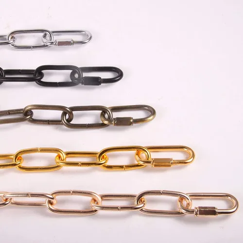 Vista 3 de Cadena de colgante para iluminación, resistente para accesorios de luz, espejo o suspensión de cuadros en acabado de latón antiguo, múltiples Negro