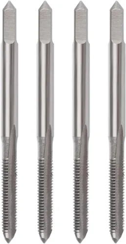 Vista 5 de YXQ M3 x 0.020 in máquina de grifo HSS métrico mano derecha rosca 3 flautas rectas Taper y enchufe (10 piezas)