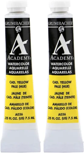 Vista 18 de Grumbacher Academy - Pintura de acuarela, 0.25 onzas, naranja lizarina (A005)