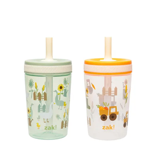 Vista 35 de Zak Designs Kelso Princesas Disney - Vasos para niños pequeños, paquete de 2 vasos de plástico de 15 oz, a prueba de fugas