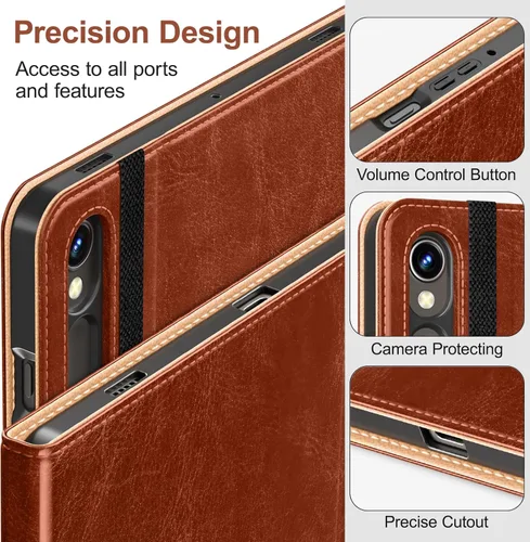Vista 3 de DTTO Funda de cuero prémium con soporte para S-Pen para Samsung Galaxy Tab S9, versión 2023 [SM-X710/X716B/X718U], con soporte para S-Pen y apagado