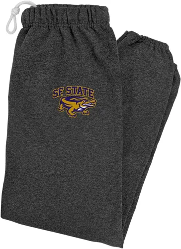 Vista 130 de LOGOVISION Pantalones deportivos para hombre con logotipo primario colegiado colección jaspeado carbón