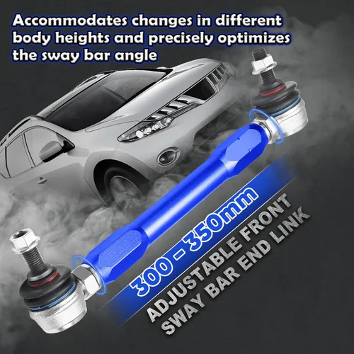 Vista 2 de K750094 K750095 Enlace de barra estabilizadora ajustable - Enlace de extremo de barra estabilizadora frontal ajustable 300mm - 350mm Compatible