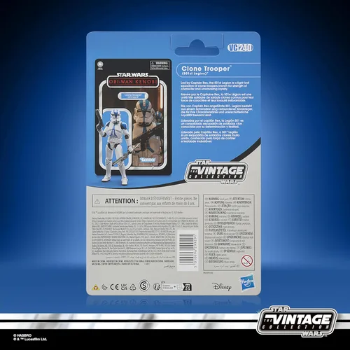 Vista 9 de STAR WARS The Vintage Collection Clone Trooper (501st Legion), OBI-Wan Kenobi Figura de acción coleccionable de 3.75 pulgadas