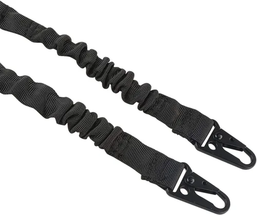 Vista 7 de Paquete de 2 eslingas de rifle de dos puntos, correa ajustable de longitud tradicional, con gancho de metal para deportes al aire libre y caza