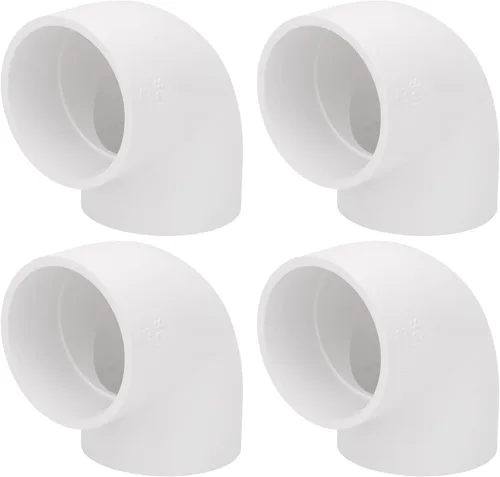 Vista 40 de Adaptador de acoplamiento de tubería de PVC de 4 pulgadas, accesorios de tubería (enchufe x enchufe), paquete de contratista, cédula 40, conectores
