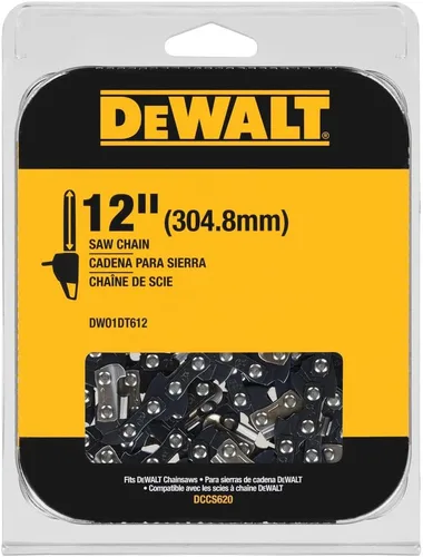 Cadena de motosierra de repuesto Dewalt 12 pulgadas DWO1DT612