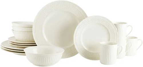 Vista 2 de Mikasa 5223385 Italian Countryside - Juego de vajilla de 40 piezas, servicio para 8 personas