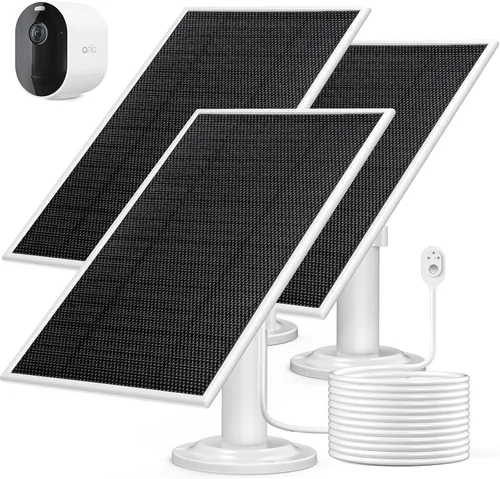 Vista 9 de Cargador de panel solar de 6V 4.5W para Arlo Pro 4, 3, 5S 2K, Ultra, Ultra 2, Go 2 - Fuente de alimentación continua impermeable IP65