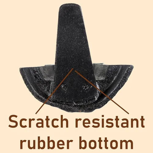 Vista 5 de Lulu Decor, Tapón decorativo para puerta de hadas, 100% de hierro fundido, 4 libras, 5 onzas