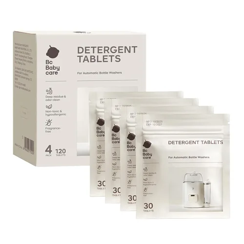 Bc Babycare Tabletas de detergente para Clarvion y todos los lavadores de biberones, 120 unidades, limpieza profunda para biberones y piezas de