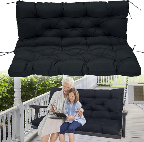 Cojines de repuesto para columpio con respaldo, cojín de asiento para exteriores, cojines de banco de patio para muebles de exterior de 2 o 3