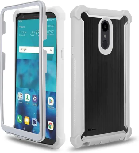 Vista 5 de Asuwish Funda de teléfono para LG Aristo 2/3 Plus, Rebel 4, Tribute Empire Dynasty, Zone 4, K8 Plus 2018 K8S, Fortune 2, Phoenix 4, Risio 3, Negro