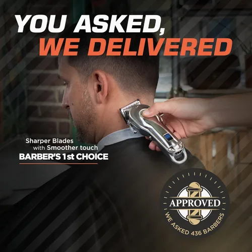 Vista 8 de Fagaci Cortapelos profesional con corte extremadamente fino, recortadora de pelo inalámbrica para hombres y mujeres, cortaúñas de peluquería