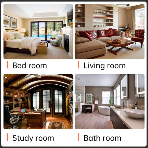 Vista 26 de Divisor de habitación de 4 paneles de 6 pies, marco de acero, pantalla plegable de privacidad, división independiente para el hogar, oficina, Azul