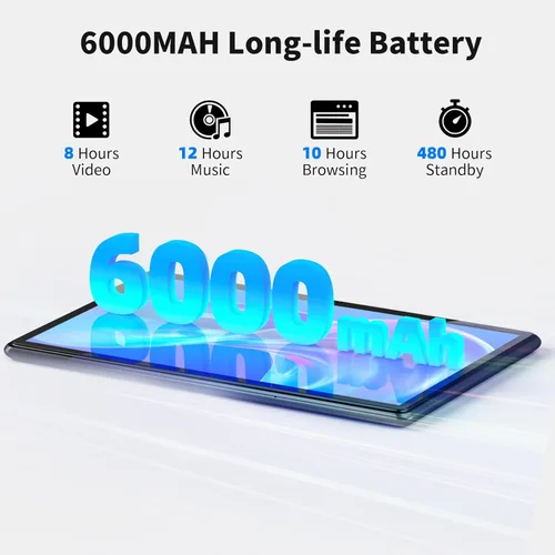 Vista 6 de SGIN Tablet Android 12, 8 GB de RAM 128 GB ROM 10 pulgadas Tablets computadora con 1200 * 800 HD IPS, procesador Octa-Core 2.0Ghz procesador