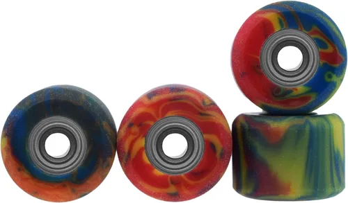 Vista 7 de Ruedas de dedo de uretano Teak Tuning Apex 61D - Forma Mini Shorty, diámetro de 6.6mm - Rodamientos Stealth ABEC-9 - Fabricadas en Estados Unidos