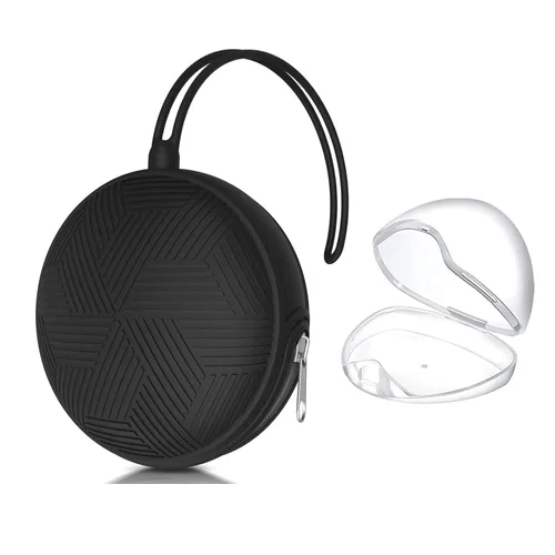 Smlpuame Estuche Porta Chupetes, Contenedor Portátil de Almacenamiento de Chupetes Libre de BPA, Funda Protectora de Chupetes de Silicona para Bebé