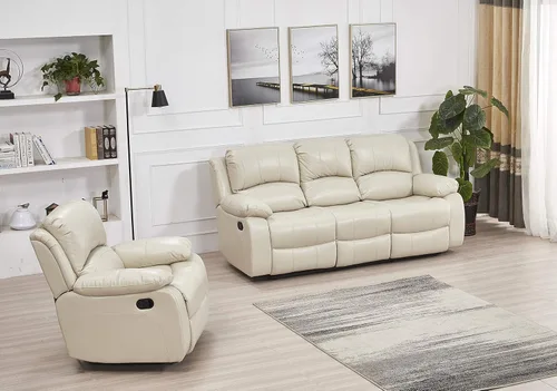 Vista 62 de Betsy Furniture 8018 - Juego de sillón reclinable de cuero reconstituido, para sala, sofá reclinable, sofá de dos piezas y sillón de cuero