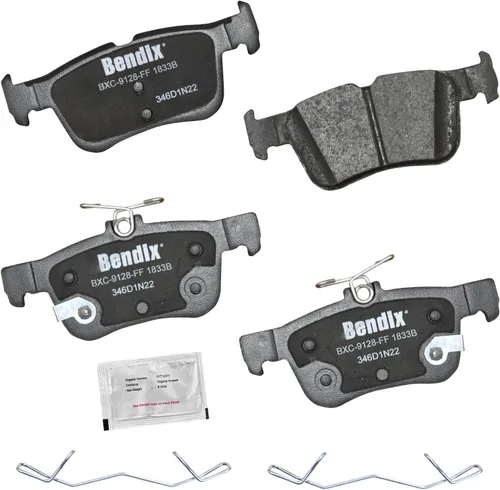 Vista 161 de Pastillas de Freno Traseras Cerámicas Bendix Priority1 CFC1510 para INFINITI QX56 2013-2011, QX80 2024-2014, Nissan Armada 2023-2017