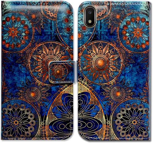 Vista 17 de Bcov Funda para Galaxy A10e, funda de cuero con tapa y ranura para tarjeta de crédito, soporte para tarjeta de identificación con función atril