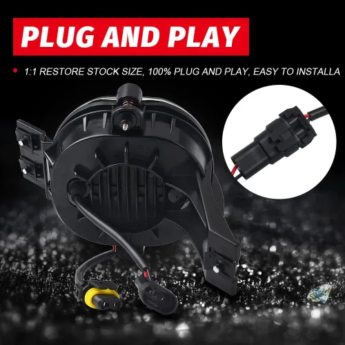 Vista 5 de Faros antiniebla LED para Dodge Ram 1500 2002-2008 Ram 2500/3500 Dodge Durango Pickup Truck nueva versión 2003 2004 2005 2006 2007 2008 2009 negro