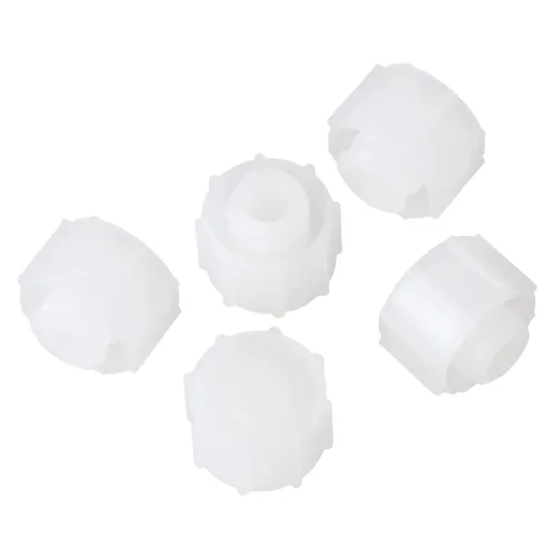 Vista 8 de CNBTR Industria hermética dispensación redonda de plástico tapón de bloqueo tipo tornillo 0.524 in blanco paquete de 100