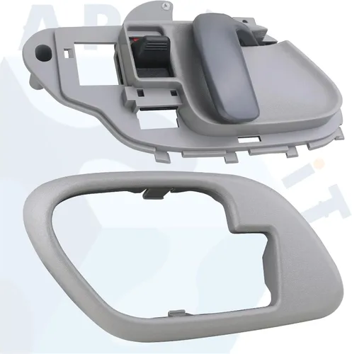 Vista 2 de APPERFiT Manija de puerta interior con kit de bisel LH (Gris) Compatible con 1995-2002 Chevy Chevrolet GMC Truck C1500 C2500 C3500 K1500 K2500 K3500
