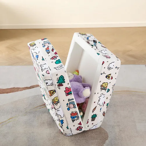 Vista 6 de Umoving Cama de Viaje Plegable Portátil para Niños Pequeños – Cuna de Piso de Espuma Suave con Tela de Capa de Aire con Rieles de Seguridad, Sin