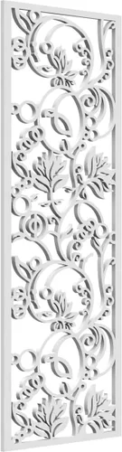 Vista 151 de Ekena Millwork WALW10X25X0250CAPCH Paneles de pared de madera con calado decorativo caspio, 9 3/8 pulgadas de ancho x 24 3/8 pulgadas de alto, cereza