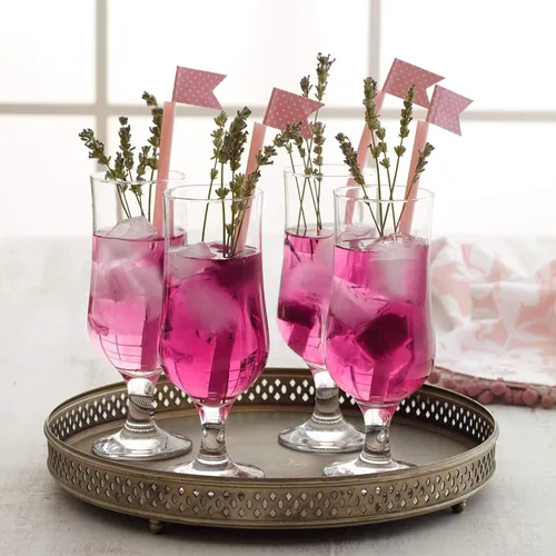 Vista 4 de LAV Juego de vasos Hurricane de 4 a 13 onzas, vasos de cóctel altos de piña colada, sangría, mojito, batido, jugo, bebidas tropicales, vasos