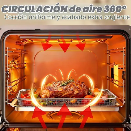 Vista 4 de P&P CHEF Cesta para freidora de aire de 11.8 pulgadas para horno, estante
