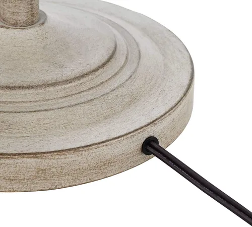 Vista 6 de 360 Lighting Carter - Juego de lámparas de pie tradicionales de 3 piezas de tela de metal beige crema cónica para sala de estar, dormitorio, casa