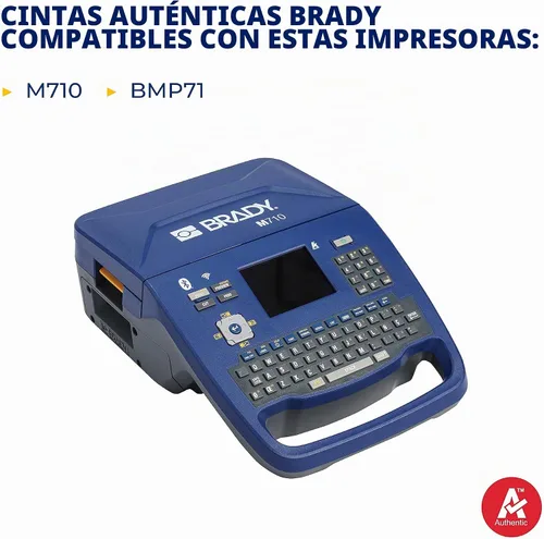 Vista 5 de Brady Cinta para impresora (M7-R6000) - Serie R6000 cinta libre de halógenos para impresoras BMP71 y M710, color negro, rollo de 150 pies